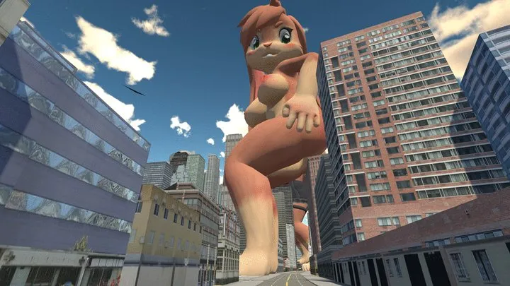 Big Bunny and OwO Wolfy - Mono-360 VR Image-Video
