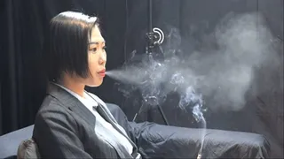 Sexy heavy smoker niu`s depth long interview1