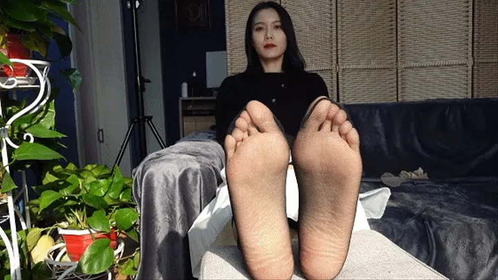 Sexy asia sole Vietnamese model liuga`s footsock