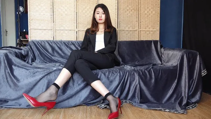 Sexy asia sole Vietnamese model xiaoyue`s sex sock and foot