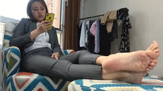 guiying Office baby sex sock and barefoot