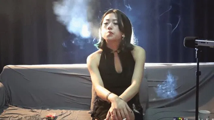 Asia smoking girl ping‘s interview part3