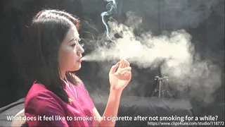 Sexy heavy smoker guo`s new depth long interview