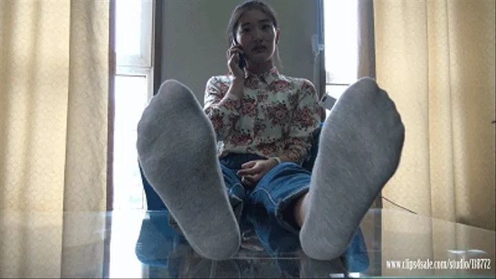 Beautiful Girl asia NO246 Stinky sock foot