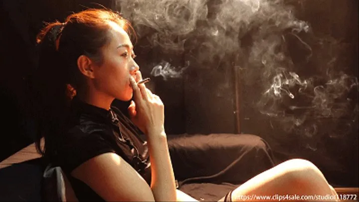 asia Chimney Heavy smoking girl Tongtong‘s interview part5