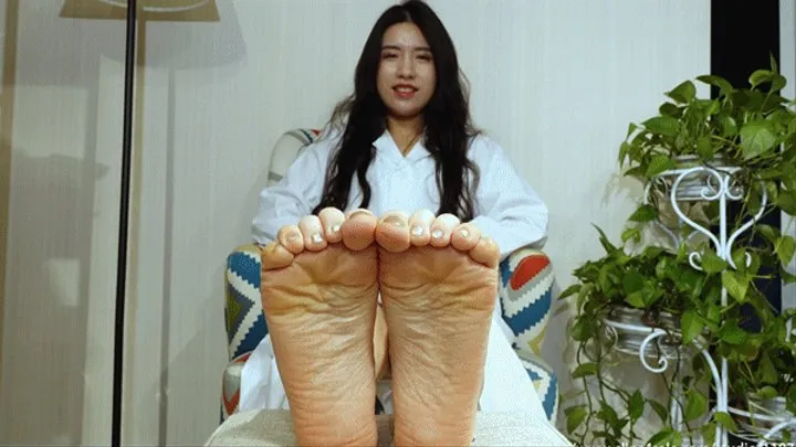 Sexy asia sole Vietnamese model qingq`s sock foot4