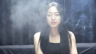 Asia smoking girl xiaohei‘s interview part3