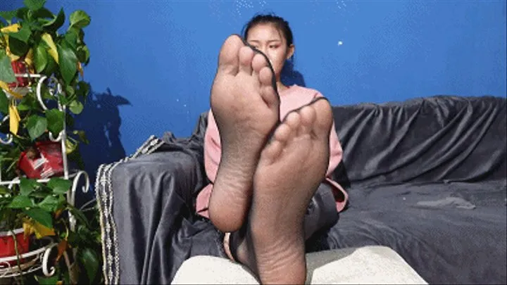 Sexy asia sole Vietnamese model yand`s foot sock