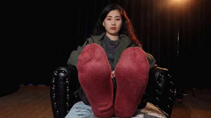 Sexy asia sole Vietnamese model shangw`s foot socks2