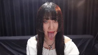 Sexy asia sole Vietnamese model jiuji`s tongue