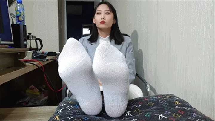 Sexy asia sole Vietnamese model shichun`s sex foot sock