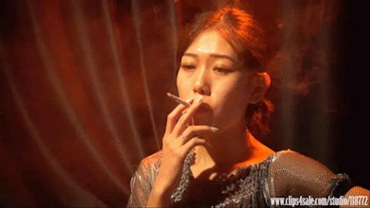 Asian model lulu Smoking machine 2