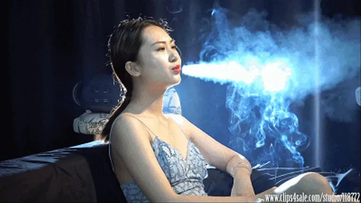 asia Tingting- smoking with