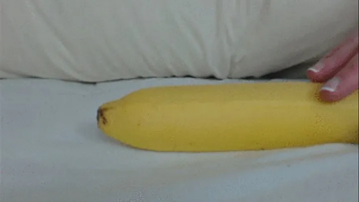 Jerking Off a Banana Like a Cock Food Masturbation Hand Fetish Close Up Food Porn