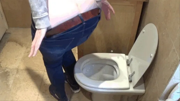 Skinny Jeans Plop Failure - Toilet Fetish