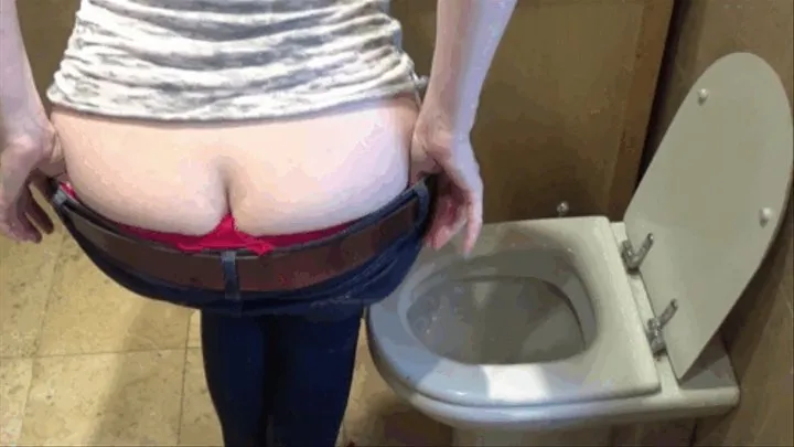 Skinny Jeans Plopping - Toilet Fetish