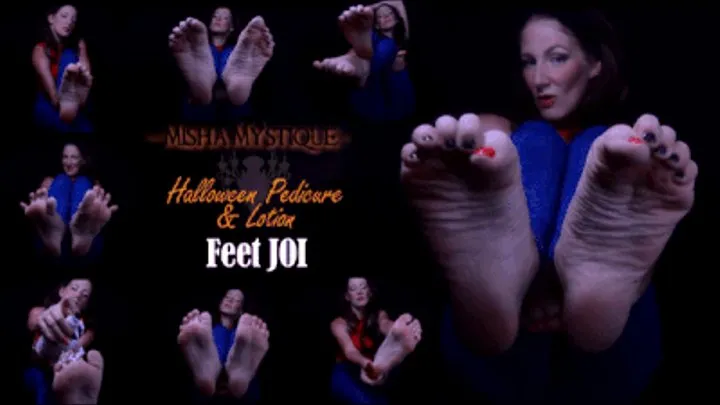 Halloween Pedicure & Lotion Feet JOI