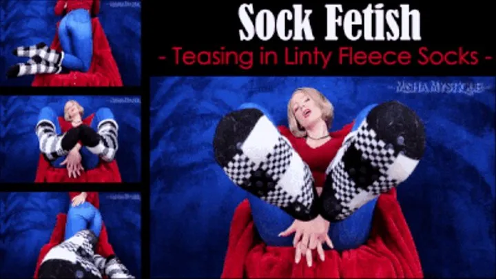 Sock Fetish: Teasing in Linty Fleece Socks