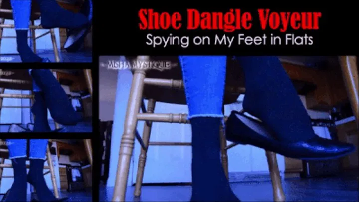 Shoe Dangle Voyeur: Spying on My Feet in Flats