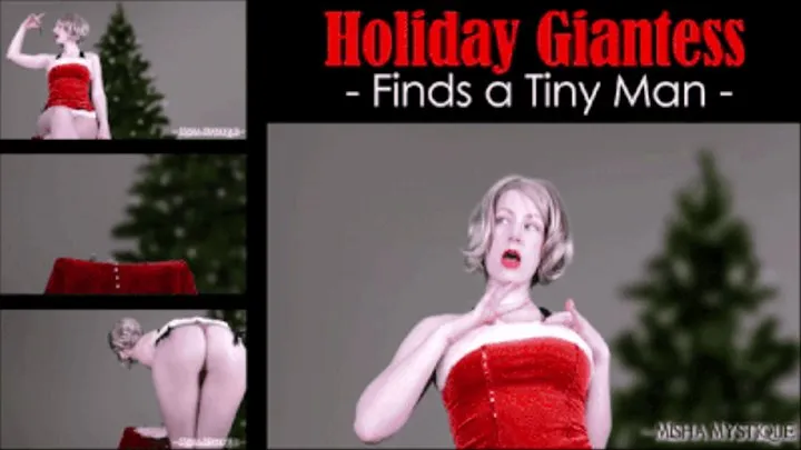 Holiday Giantess Finds a Tiny Man