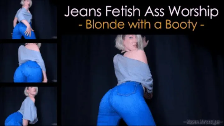 Jeans Fetish Ass Worship: Blonde with a Booty