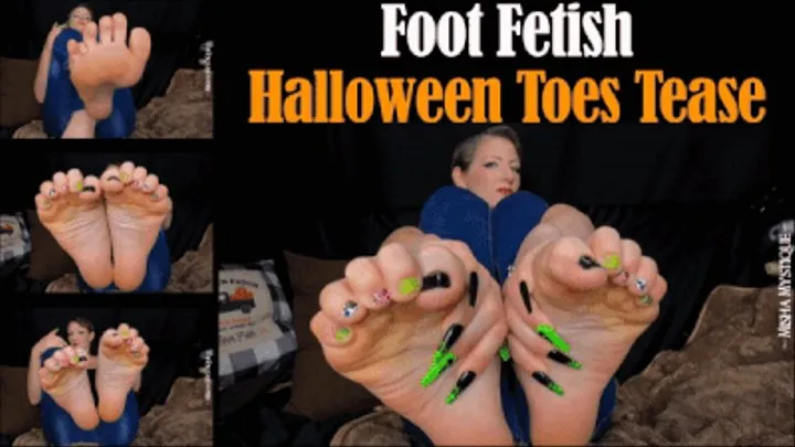 Foot Fetish: Halloween Toes Tease