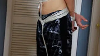 Young Dustin Daring Stands Bound And Tightly Duct Tape Gagged! So This is Hollywood..