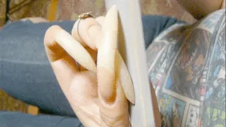 Back scrathing with bare nails - clip 1