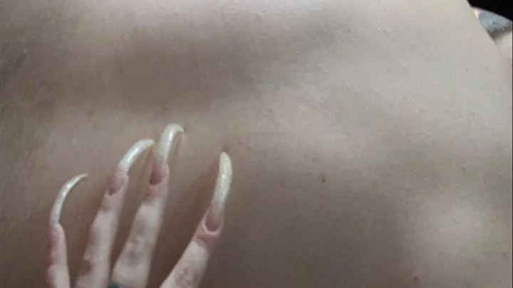 Back scratching with the bare nails - clip 10