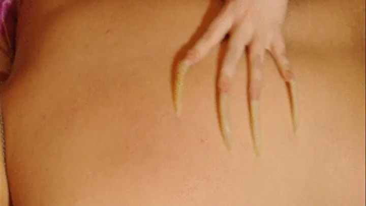 Back scratching with the bare nails - clip 13 part 3