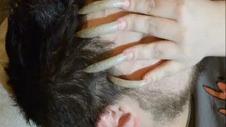 Face scratching with the bare nails - clip 9 part 2