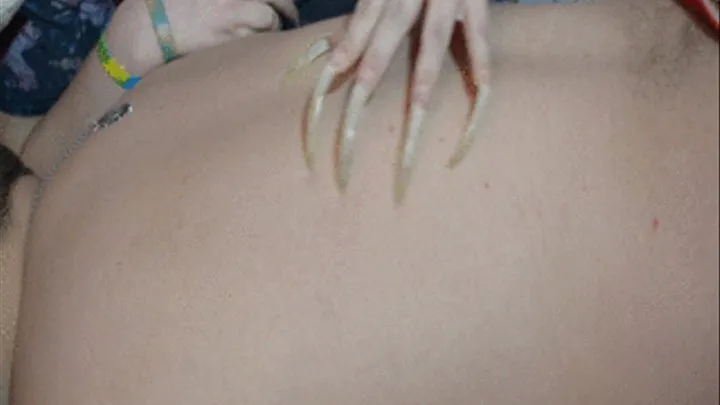 Back scratching with the bare nails - clip 11 full version