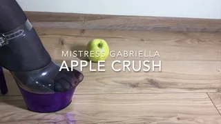 Apple crush in purple heels