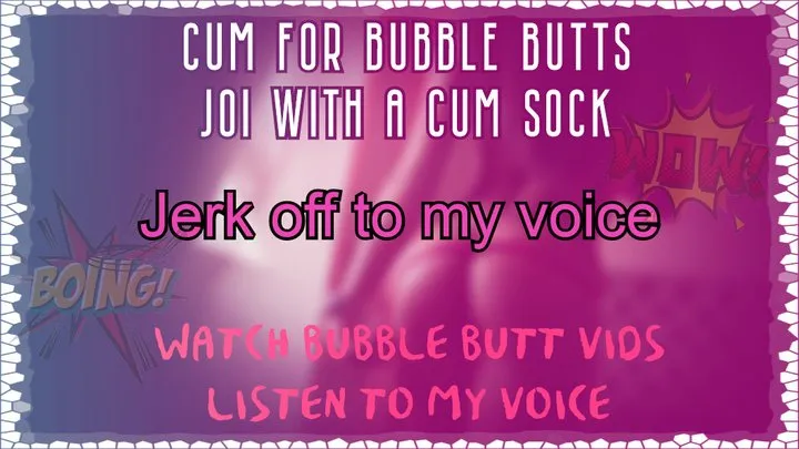 Bubble Butt Compilation Voiceover JOI with a Cum Sock Straight person version