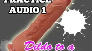 Sissy Practice Audio Dildo to a real mans cock