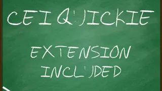 CEI Quickie course Extension Included + cum countdown