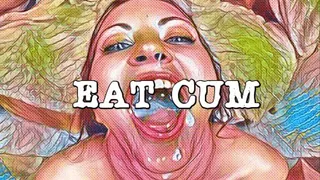 Brainwashed into eating your own cum