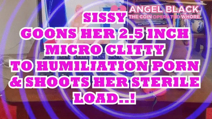 sissy's masturbates her tiny clitty till she cums to humiliation porn ( )HD