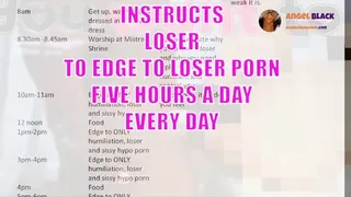 Sissy looser has a sissygasum to censored loser porn