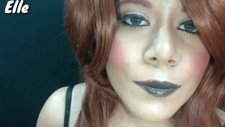 Shiny Black Lipstick JOI