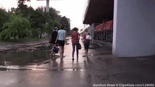 Four girls with big feet on a rainy evening (Part 4 of 5)