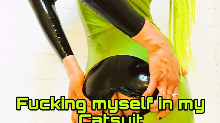 Fucking Myself in the Shower in My Catsuit