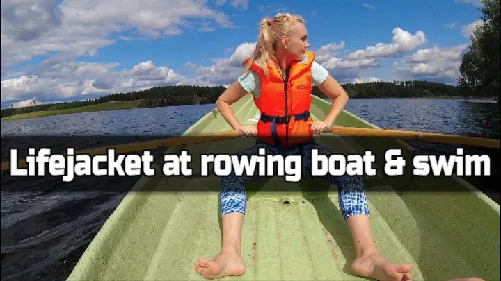 Lifejacket at rowing boat swim SFW