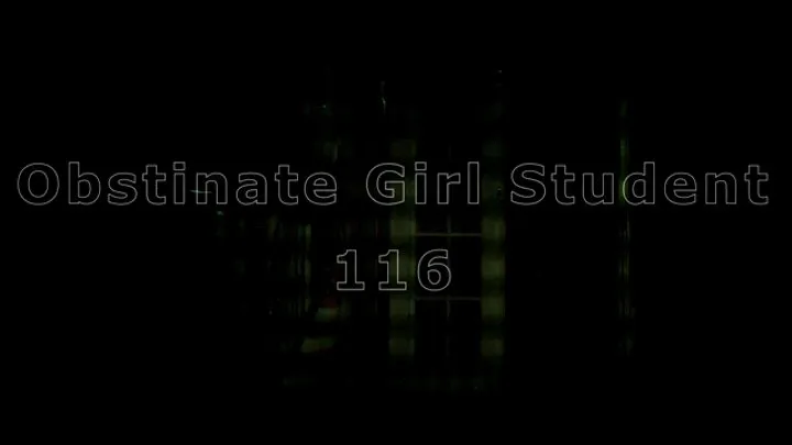 Obstinate Girl Student 116