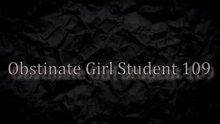 Obstinate Girl Student 109