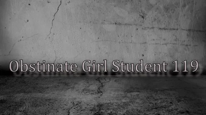 Obstinate Girl Student 119