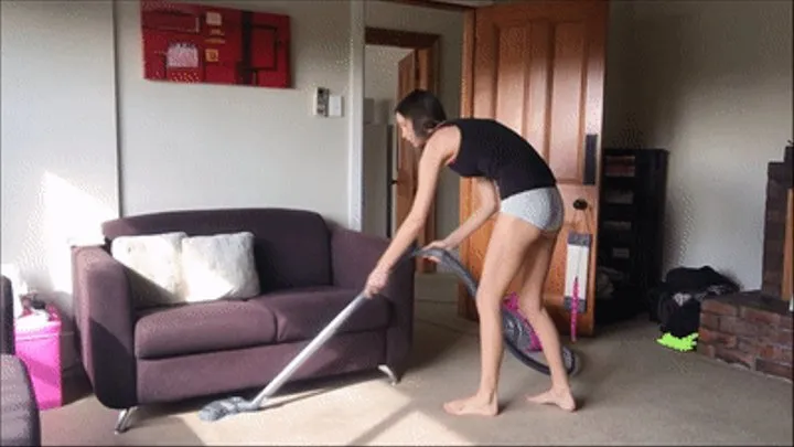 Vacuuming In Panties
