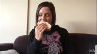 Eating A Peanutbutter Sandwich