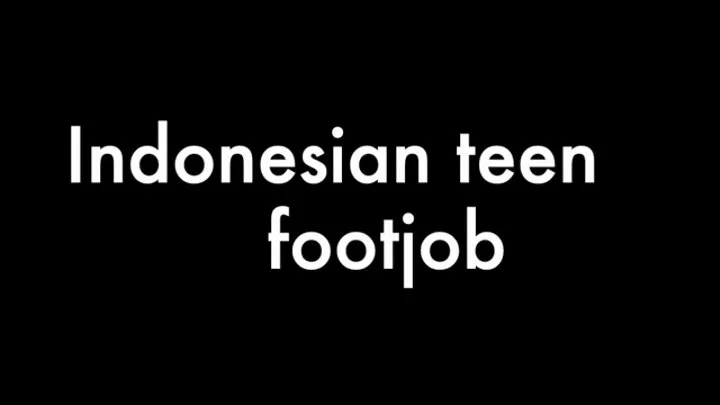 Indonesian footjob