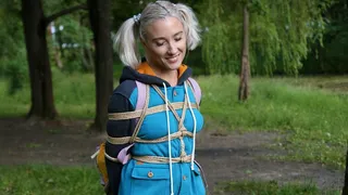 Sofi  Bondage walk in the park - Part 2